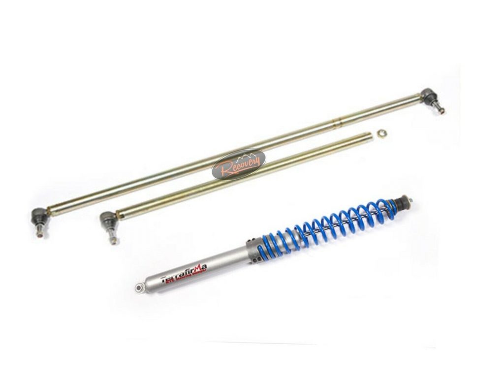 DEFENDER HEAVY DUTY STEERING BARS + RTC DAMPER KIT TERRAFIRMA Project 1