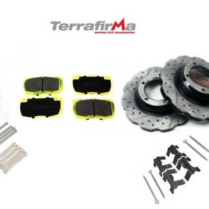 DEFENDER PUMA - PERFORMANCE BRAKE DISCS DRILLED GROOVED WAVY DISCS & PADS