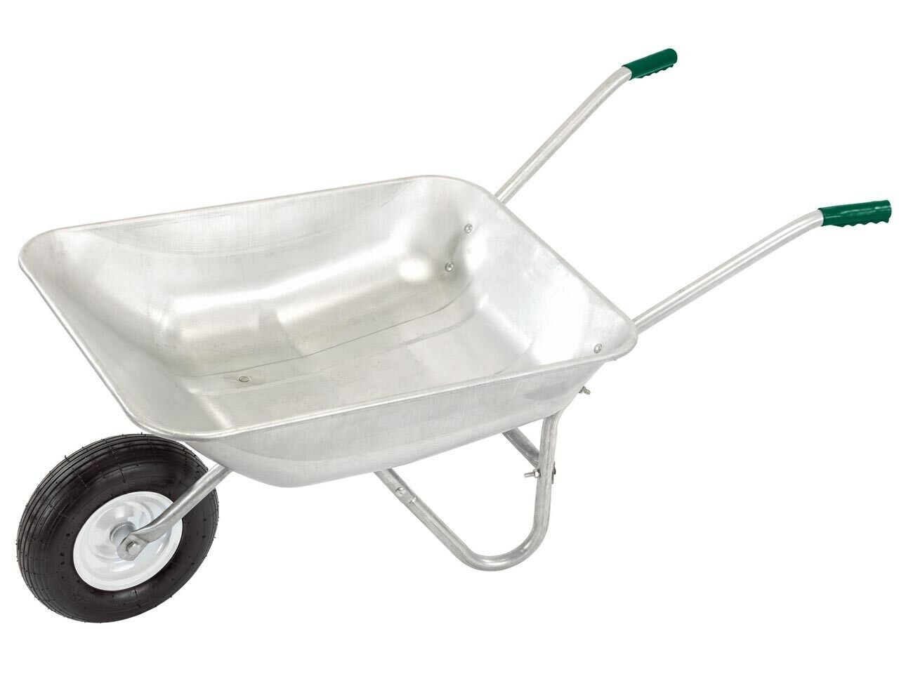 Draper 65L Garden Wheelbarrow Galvanised Wheel Barrow with Pneumatic Tyre 31619