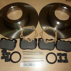 LAND ROVER DEFENDER 110/130 1994>16 FRONT & REAR BRAKE DISCS & PAD KIT
