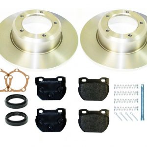 LAND ROVER DEFENDER 110/130 1994>16 REAR BRAKE DISCS & PADS + FITTING KIT- AP106