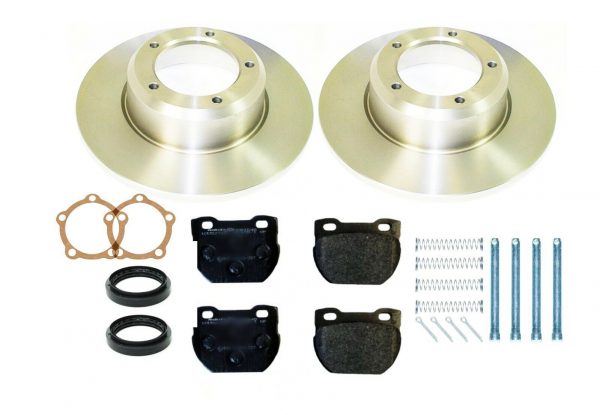 LAND ROVER DEFENDER 110/130 1994>16 REAR BRAKE DISCS & PADS + FITTING KIT- AP106
