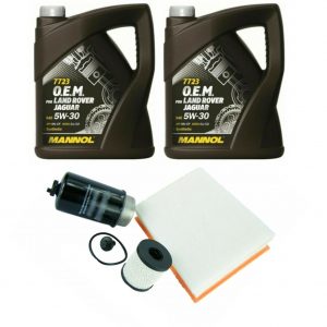 LAND ROVER DEFENDER 2.2 2.4 TDCi TD4 PUMA DIESEL ENGINE SERVICE FILTER KIT + OIL