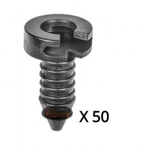 LAND ROVER DEFENDER 90 110 130 - DOOR PANEL TRIM CARD FASTENERS X 50 - MXC1800