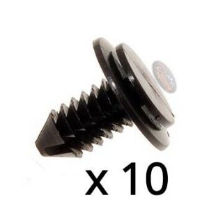 LAND ROVER DEFENDER 90 / 110 - SET OF 10 EARLY TYPE DOOR TRIM CLIPS - 10XMUC3186