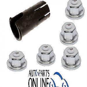 LAND ROVER DEFENDER DISCOVERY LOCKING WHEEL NUT COVER REMOVAL TOOL & COVERS X5