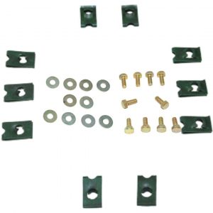 LAND ROVER DEFENDER - FRONT WING TO A-POST BOLTS, WASHERS, CLIPS x 10