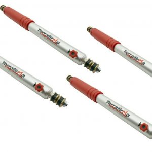 LAND ROVER DEFENDER NEW TERRAFIRMA +5" 4 STAGE LONG TRAVEL SHOCK ABSORBERS X4