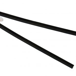 LAND ROVER DEFENDER OUTER FRONT DOOR WINDOW RUBBER WAIST SEAL TRIMS X2 - ALR5980