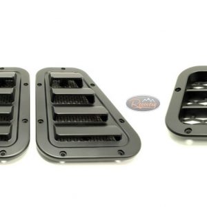 LAND ROVER DEFENDER - SATIN BLACK WING TOP VENTS SPORT + LH SIDE VENT
