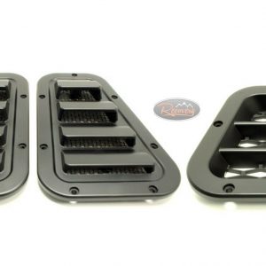 LAND ROVER DEFENDER - SATIN BLACK WING TOP VENTS SPORT + RH SIDE VENT