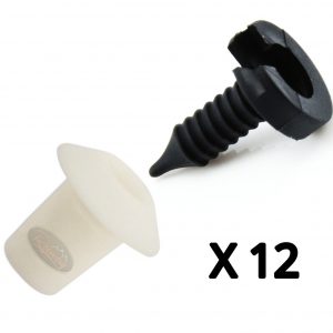 LAND ROVER DISCOVERY 2 - FULL INTERIOR DOOR CARD PANEL TRIM CLIP SET(12+12) DCK0