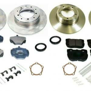 LAND ROVER DISCOVERY 200 / 300TDI- FRONT & REAR SOLID BRAKE DISCS & PADS KIT SET