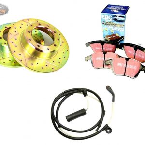 LAND ROVER DISCOVERY 3 TDV6 - FRONT PERFORMANCE DISCS , EBC PADS & SENSOR KIT