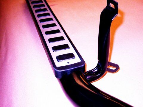 LAND ROVER Defender 90 ‘Fire & Ice’ style Ebony (EBONY & IVORY) steps (2)UK MADE - Image 3