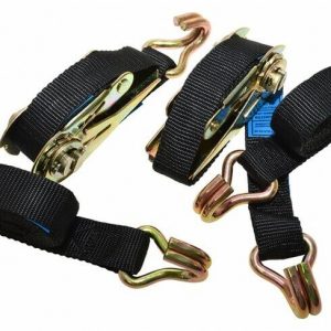 LAND ROVER - J HOOK RATCHET STRAPS (PAIR) 2M X 25MM OEM - DA1267(2)