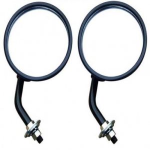 LAND ROVER SERIES 2, 2A & 3 NEW ROUND WING MIRRORS WITH ARMS PAIR (X2)  562912