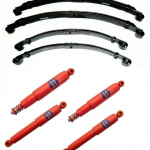 LAND ROVER SERIES 2/3 SWB 88" FRONT & REAR PARABOLIC SPRINGS + SHOCKS ABSORBERS
