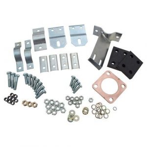 LAND ROVER SERIES 3 88" SWB FULL EXHAUST FITTING KIT MOUNTING BRACKETS  DA1293