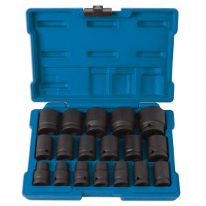 LASER TOOLS - IMPACT SOCKET SET IN CASE 1/2 DRIVE 10mm TO 32mm - 6648