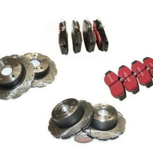 LR DISCOVERY 2 1998-2004 TD5&V8 - DRILLED + GROOVED WAVY PERFORMANCE BRAKE KIT