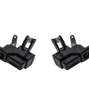 Land Rover Defender >2006 - Black Exterior Front Door Handles PAIR - DA6894/95
