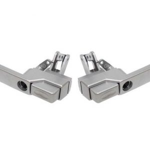 Land Rover Defender >2006 - Silver Exterior Front Door Handles PAIR - DA6898/97