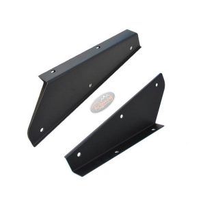 Land Rover Defender - Front Mud Flap Brackets Black - MTC3000/1