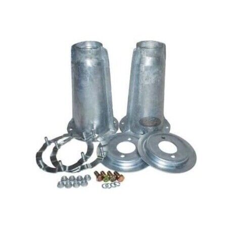 Land Rover Defender Galvanised Front Shock Absorber Turrets & Rings - DA1186