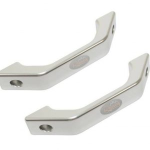 Land Rover Defender Silver Billet Aluminium Interior Door Handles x2 - DA8936(2)