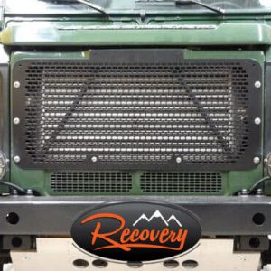 Land Rover Defender - Stainless Steel Front Radiator Grille in Black - DA2356B