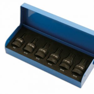 Laser - Spline Bit Set 1/2-Inch Diameter - Impact Quality (6 Pieces) - 4939