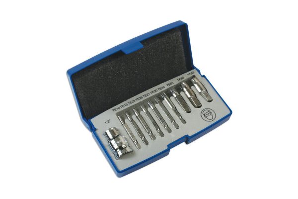 Laser Tools 6080 Screw Extractor Tool Set For Torx Star Screws Fittings & Case
