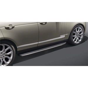 Range Rover  L405 2014 > - DELUXE SILVER TRIM moulded side steps -PAIR