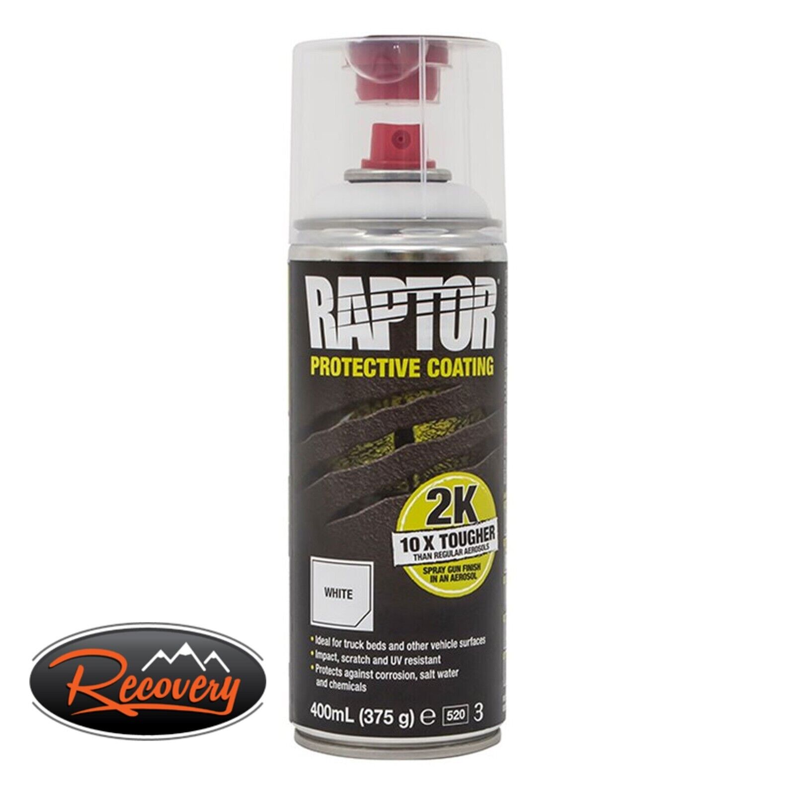 Raptor 2K Aerosol - Protective Coating - 400ml - WHITE - DA6665