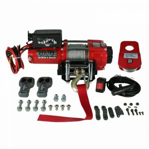 Stealth 3500lb 12v Electric Winch With Synthetic Rope & Pulley Block